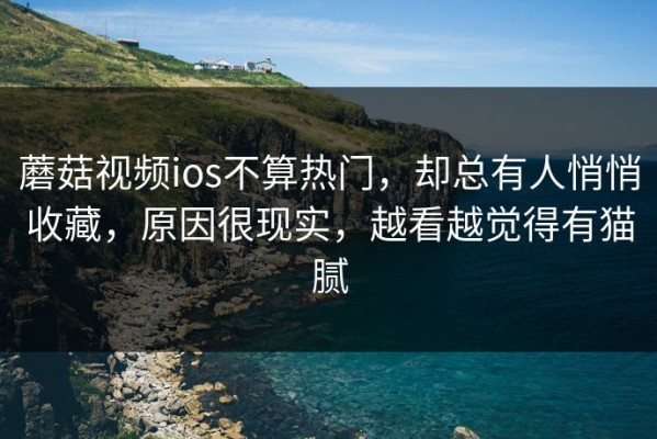 蘑菇视频ios不算热门，却总有人悄悄收藏，原因很现实，越看越觉得有猫腻