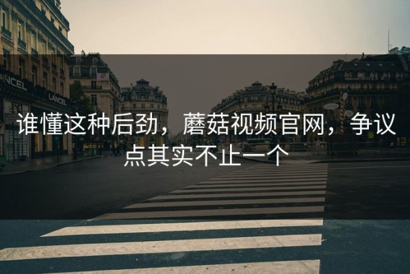 谁懂这种后劲，蘑菇视频官网，争议点其实不止一个